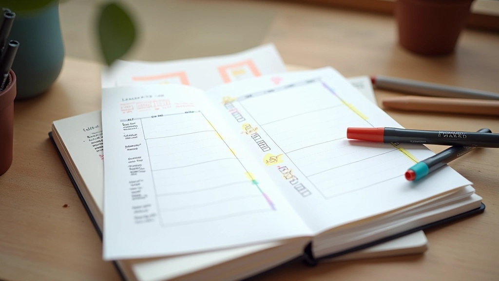 Detaillierter Blick auf Wochenplaner mit Energiemarking und Farbkodierung