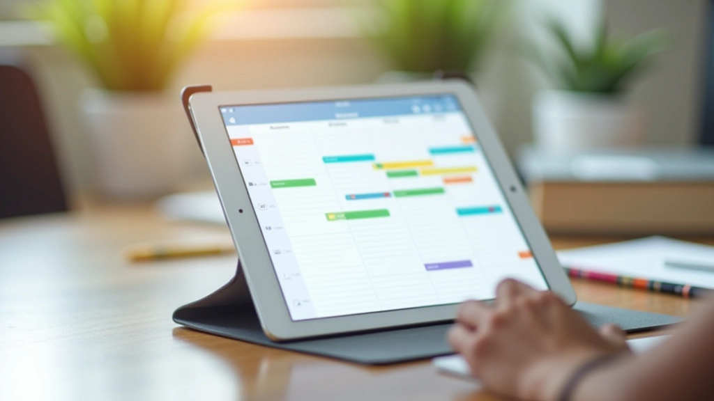 Kalender mit eingeplantem Energieaudit und Singletasking-Blöcken